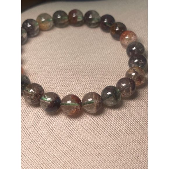 High Quality FOUR Season Garden Quartz Gemstone Crystal Bracelet 9mm 1A - Picture 6 of 6